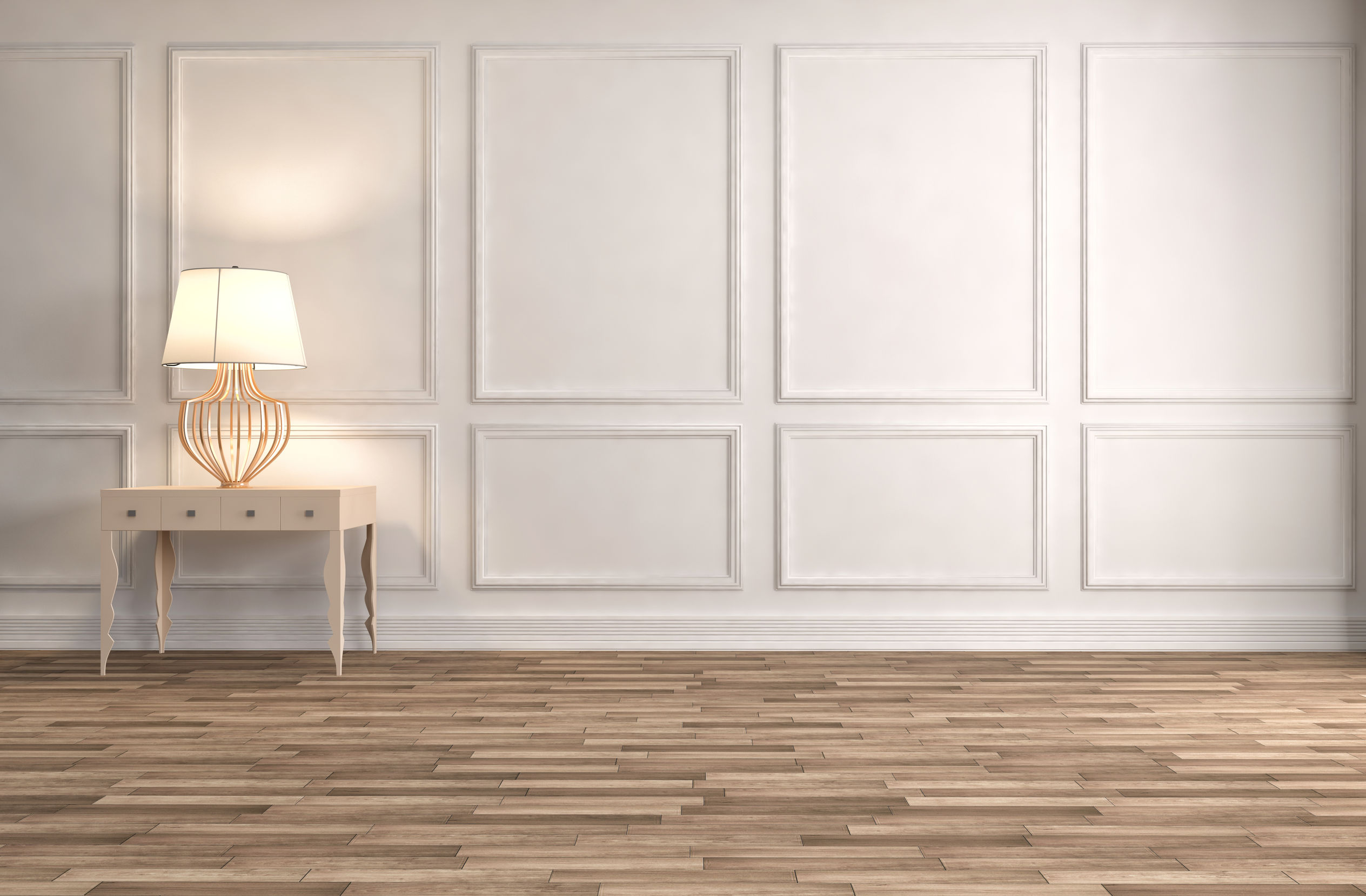 52346065 - console table in a classic living room interior. 3d illustration 52346065 - console table in a classic living room interior. 3d illustration